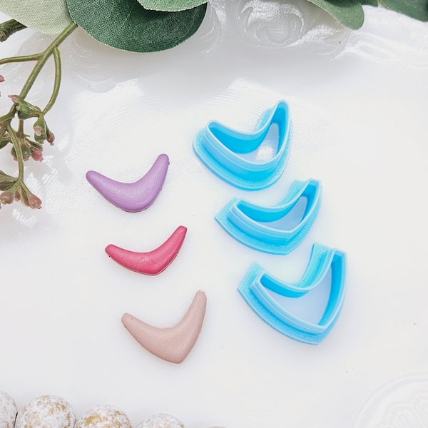 CHEVRON drop components / polymer clay cutters / jewelry making