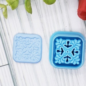 MOROCCAN TILE style 2 polymer clay cutters jewelry earrings fondant cake decorating