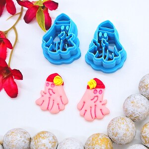 BEANIE GHOST the bird finger polymer clay cutter / fondant decorating / jewelry making