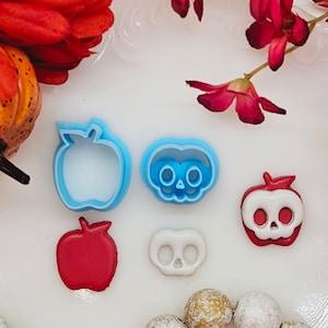 APPLE SKULL / polymer clay cutter / fondant / jewelry making