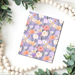Krijtachtige pastelkleurige bloemen afbeelding transferpapier / B564/polymeerklei WATER TRANSFER papier / klei transfer voor het maken van sieraden / vel magisch papier
