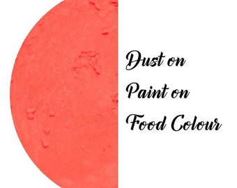 FAST SHIP! LASER Peach Lumo Glow Dust Food Color by Rolkem