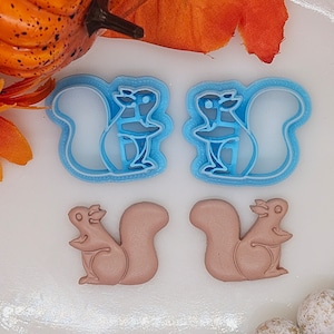 SQUIRREL / polymer clay cutters / jewelry making / cake decorating
