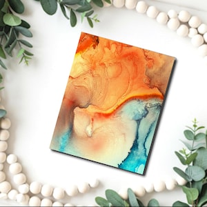 Alkohol Tinte Marmor Bild Übertragungspapier / Polymer Clay WASSER-TRANSFER-Papier / Tontransfer zur Schmuckherstellung / magisches Papier / B676