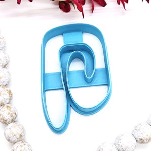SWIRL paper clip  book mark polymer clay cutter / jewelry making earrings / fondant / cake decorating / wonky cutter / swirl bookmark
