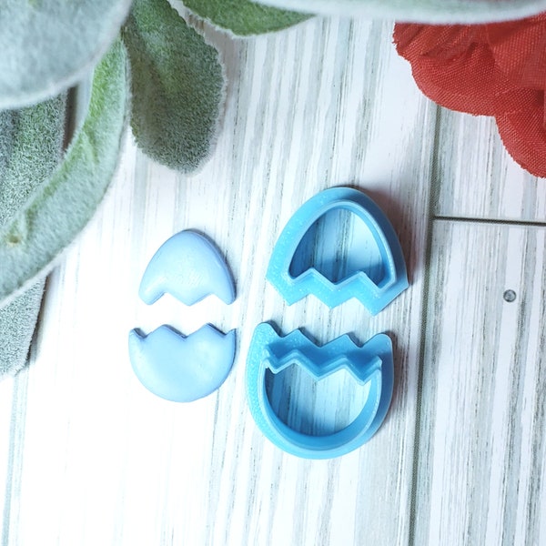 Broken Easter EGG set sharp polymer clay cutter jewelry fondant