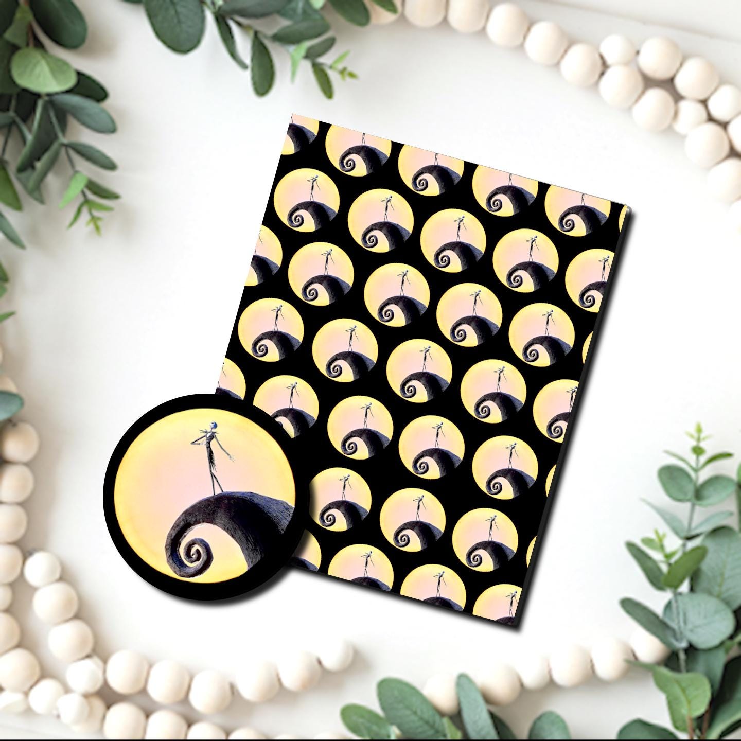 Nightmare Before Christmas image transfer paper /Polymer Clay WATER TRANSFER Paper / Clay transfer for jewelry making / D834