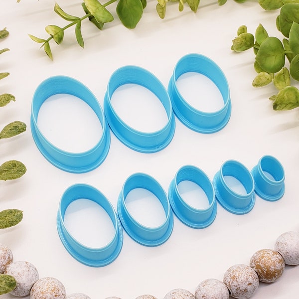 OVALS polymer clay cutters jewelry earrings fondant cake decorating