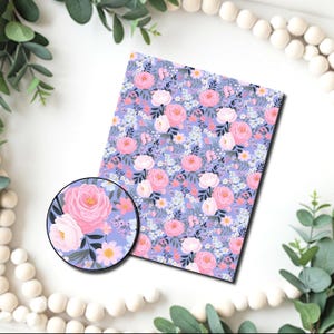 Clay Blumen Bild Übertragungspapier / Polymer Clay WASSER-TRANSFER-Papier / Tontransfer zur Schmuckherstellung / Blumenmuster Papier D778