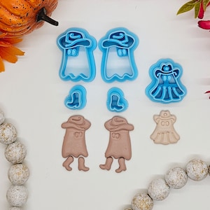 COWBOY GHOST / polymer clay cutter / fondant / jewelry making