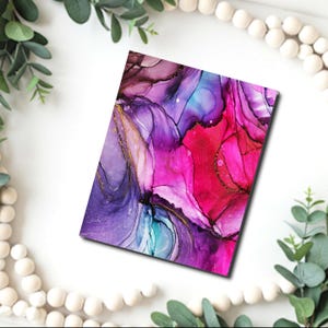 Alkohol Tinte Marmor Bild Übertragungspapier / Polymer Clay WASSER-TRANSFER-Papier / Tontransfer zur Schmuckherstellung / magisches Papier / B678