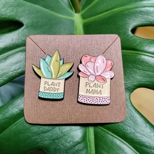 Plant ouders moeten hebben: Plant Mama Pin en Plant Daddy Pin [Gratis Verzending in de VS]