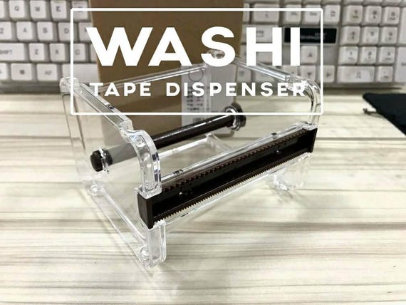 1x Washi Tape Dispenser Storage Case / Masking Tape Organizer / Tape Holder / Tape Cutter / Tape Dispenser