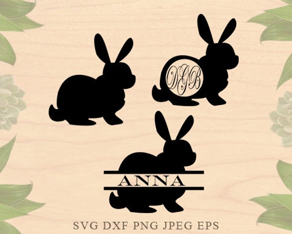 Download Rabbit Monogram Svg Easter Svg Easter Monogram Svg Rabbit Svg Etsy