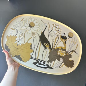 Vintage St Michael Retro Boho Nature Scene Melamine Tray
