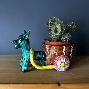 Italian Pottery Donkey planter