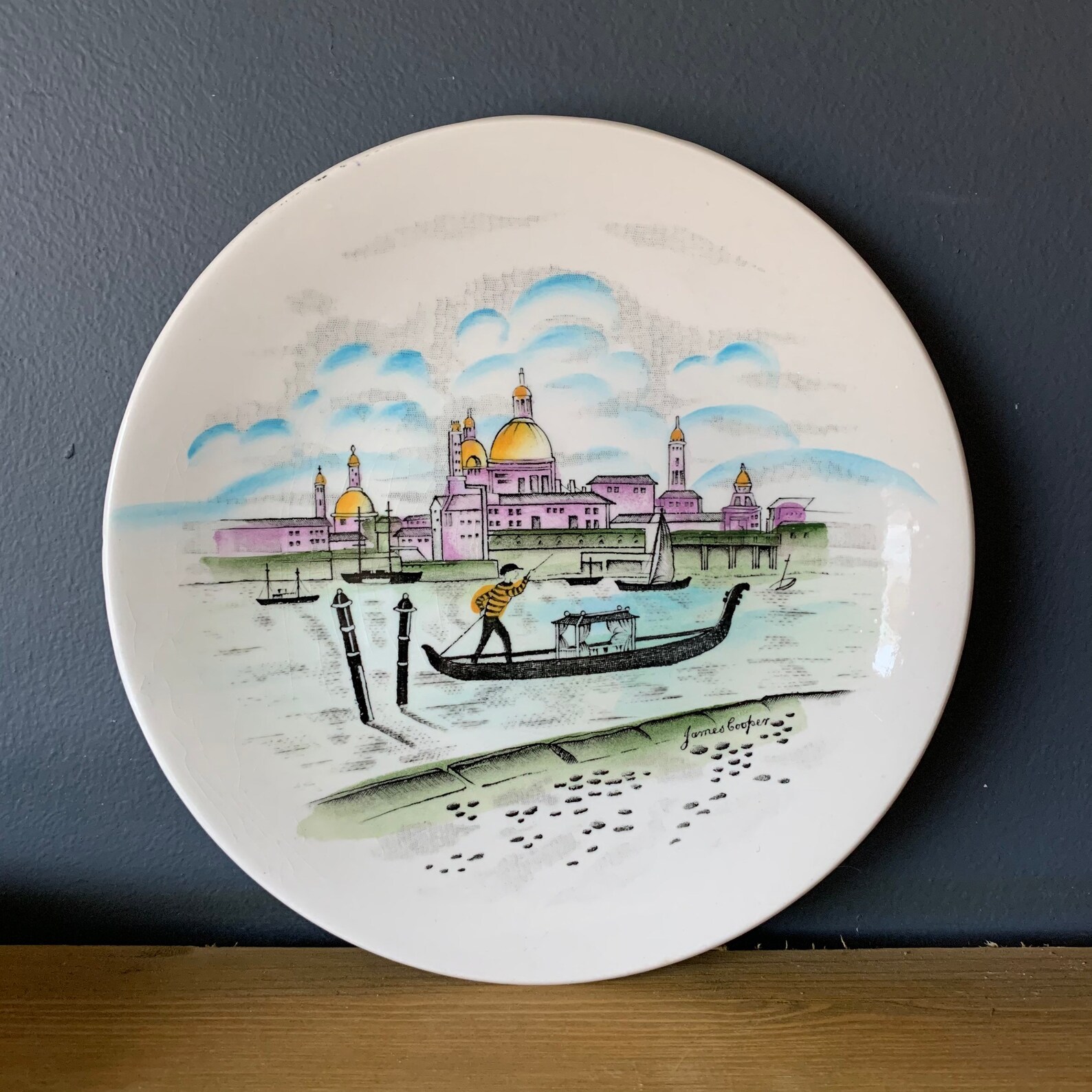 Washington Pottery tea plate Venice designed by James Etsy