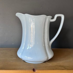 Johnson Brothers 'Grey dawn' pale blue Utility Ware, tall jug