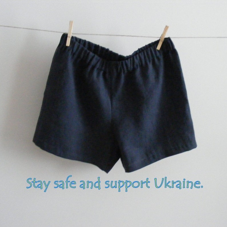 Simply Classic Pure Linen Boxer Shorts. Ukrainian shop. Support Ukraine image 2