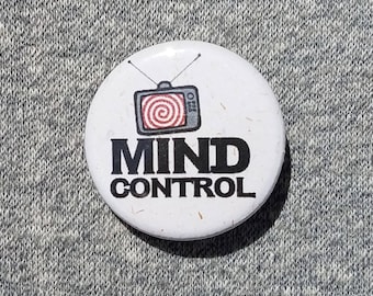 Mind Control TV - Button - Magnet - Bottle Opener