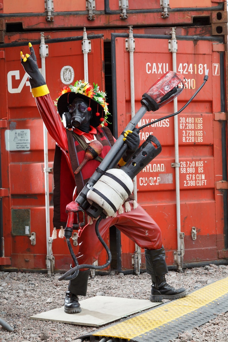 Pyro Team Fortress 2 Ready For Shipping Etsy