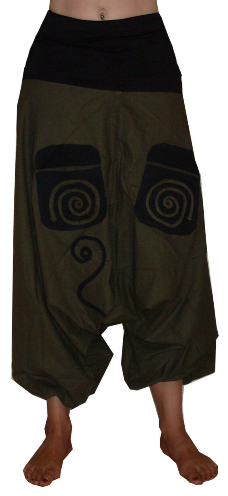 woven cotton men and women ali baba harem pants WIDE TROUSERS red black purple yoga 8 10 12 14 S M L boho psy hippie green SWIRLY