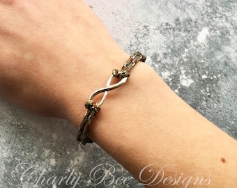 Unendlichkeit Armband für Outdoorsy Frauen, durchdachtes Geschenk für Freundin, Symbol der Ewigkeit, Wanderer Mädchen Geschenk, Sentimental Schmuck für Sie