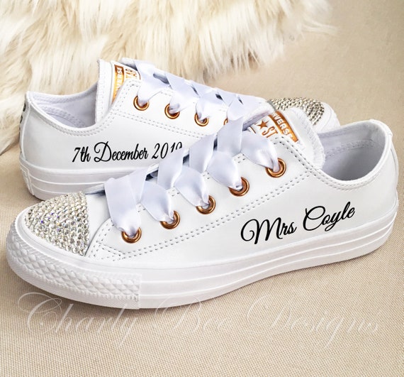 customised wedding converse uk