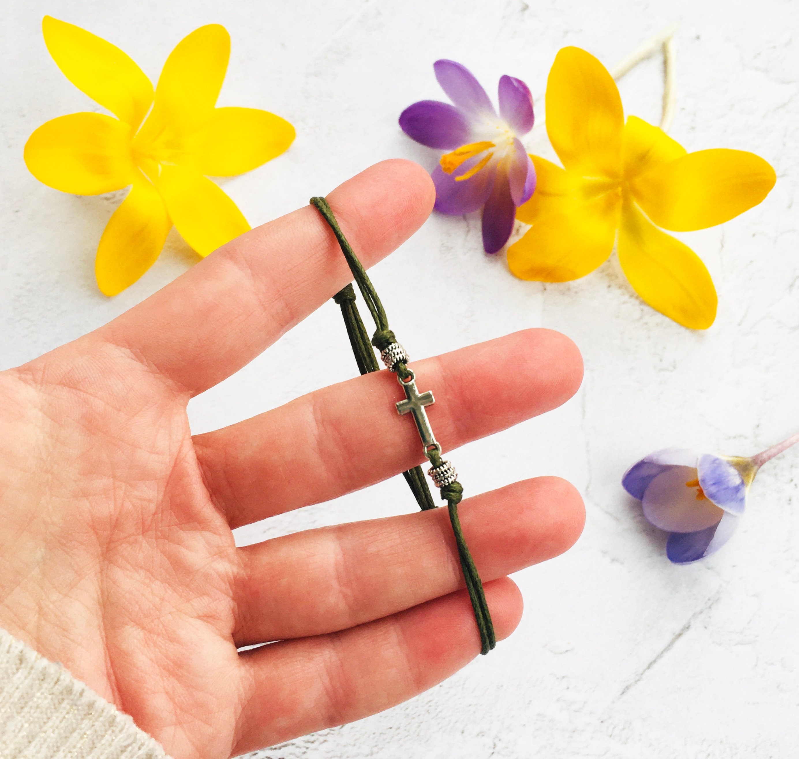 Christian Cross Bracelet for Women, Dainty Cross Bracelet for Her, Bracelets for women, Christian Gift, Christian Keepsake, Symbol of Faith