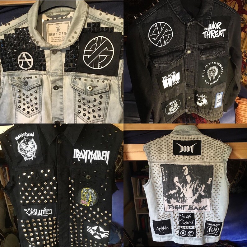 Custom Order Punk Metal Battle Vest Jacket image 6