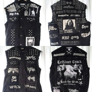 Custom Order Punk Metal Battle Vest Jacket image 2
