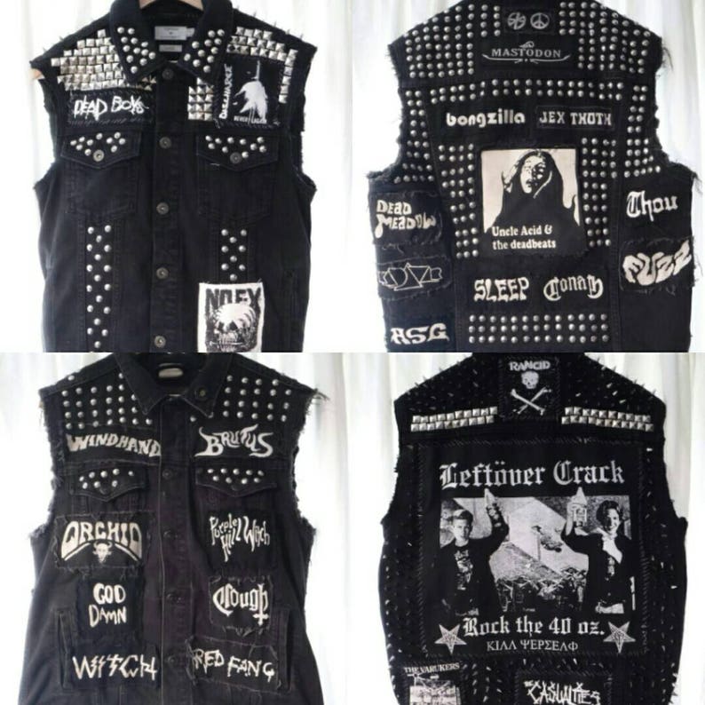 Custom Order Punk Metal Battle Vest Jacket image 2