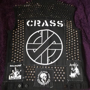 Custom Order Punk Metal Battle Vest Jacket image 9