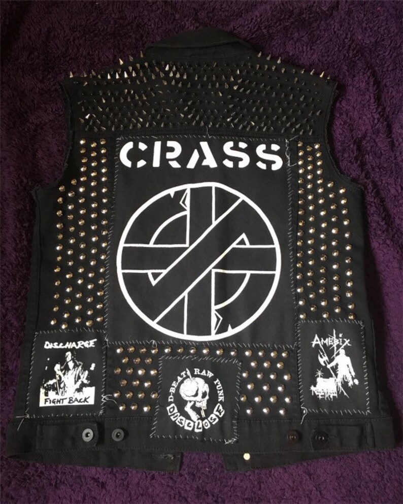 Custom Order Punk Metal Battle Vest Jacket image 9