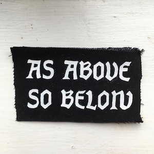 As Above So Below Occult Patch