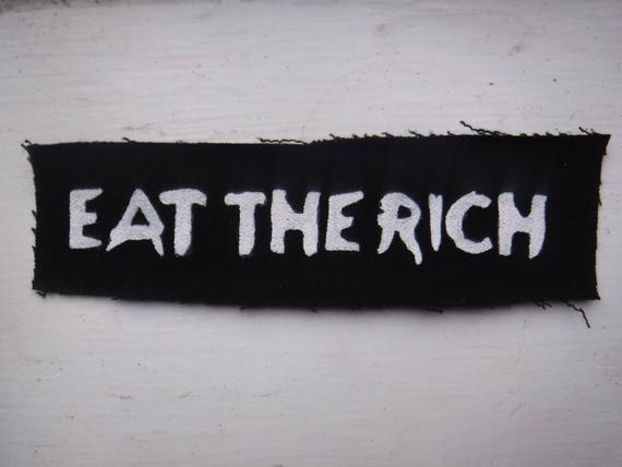 Eat The Rich Diy Punk Patch Etsy