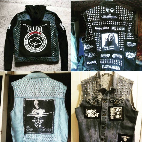 Black Denim Battle Jacket – Metal In The Blood