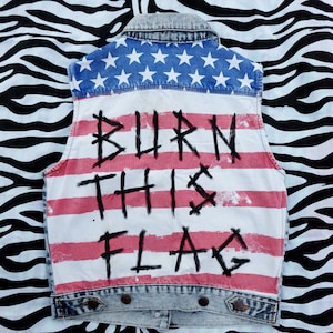 Fourth of July custom Punk Vest