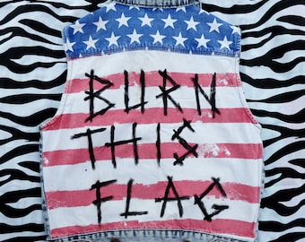 Fourth of July custom Punk Vest