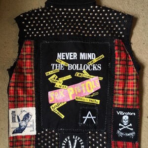 Custom Order Punk Metal Battle Vest Jacket image 10