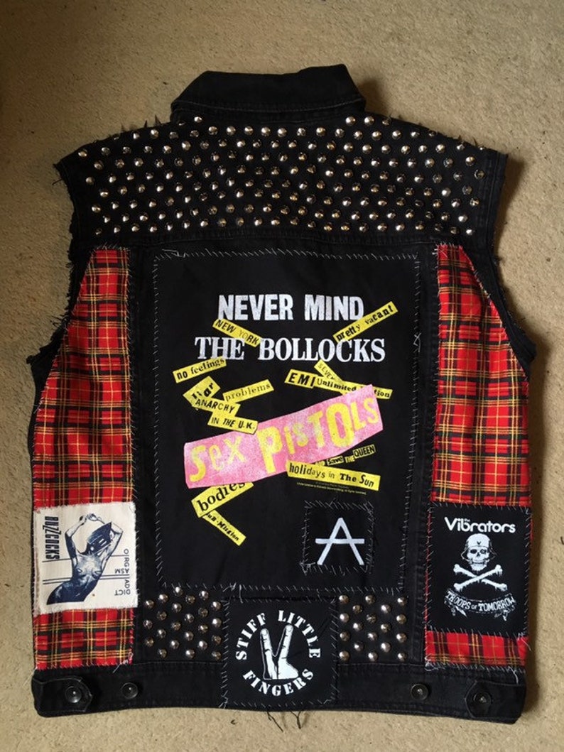 Custom Order Punk Metal Battle Vest Jacket image 10