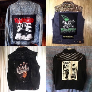 Custom Order Punk Metal Battle Vest Jacket image 8