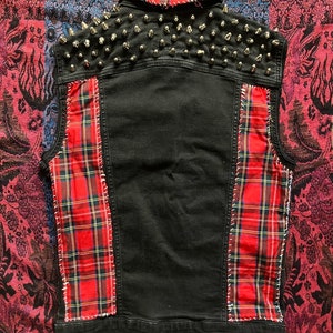 PUNK ROCK VEST | Battle Vest Patches & Pins | vintage Denim Gap Rocker  Chick Metal Womens Medium