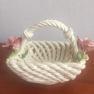 Italian Rose Ceramic Bowl