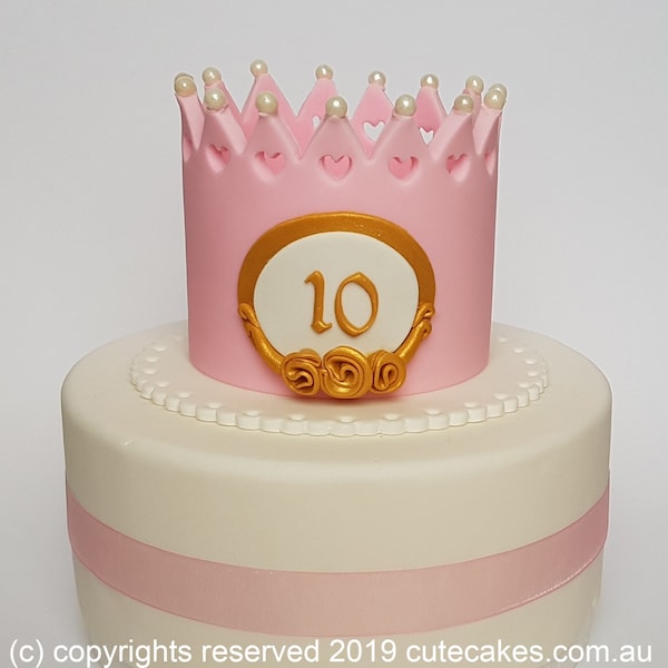 Tiara Cake Toppers Etsy