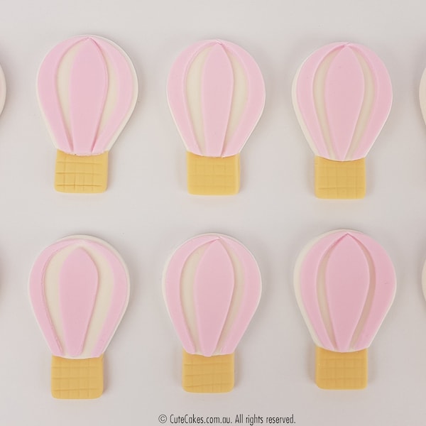 Hot Air Balloon Cupcake Toppers - Etsy