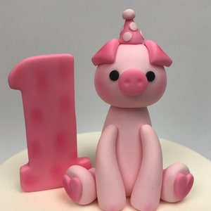 Schwein Cake Topper Ferkel Bauernhof Haustier Geburtstag Party