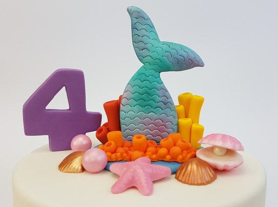 One-Der the Sea Our Little Mermaid's Birthday Ocean Life Edible Cake T – A  Birthday Place