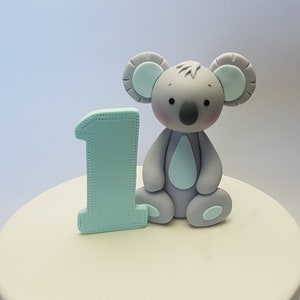 Baby Koala Birthday Cake Topper Woodland Party