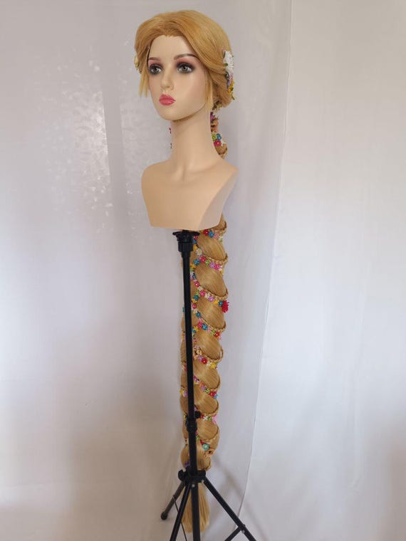 peluca de rapunzel para adulto